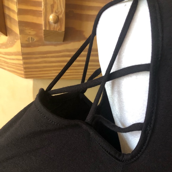 Black Cold Shoulder Dress - Picture 6 of 7